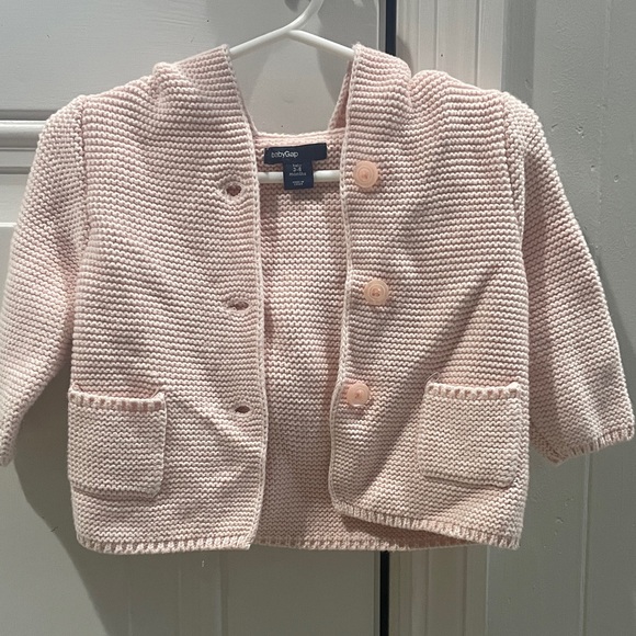 babyGAP Pink Knit Cardigan - Picture 1 of 10
